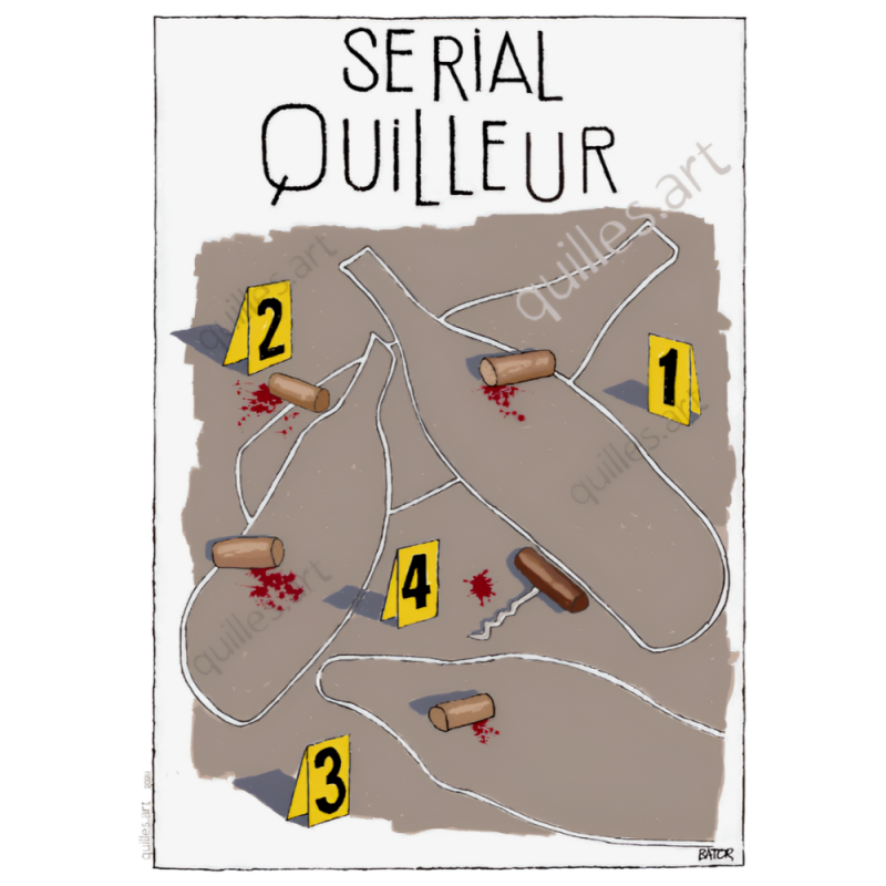 A3 poster 29.7 x 42 cm "Serial Quilleur" | Art Bowling
