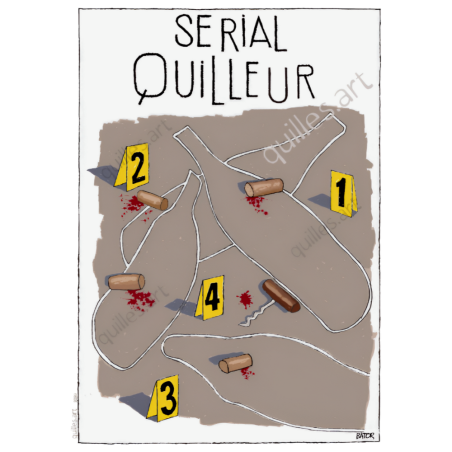 Affiche "Serial Quilleur" Affiche "Quille Bill" A3 29.7 x 42 cm | Quilles'Art