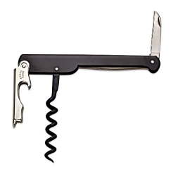 Corkscrew Cartailler-Deluc Black stainless steel with glossy finish