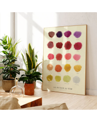 Poster 30x40cm "Les Robes du Vin" | The Wine List please