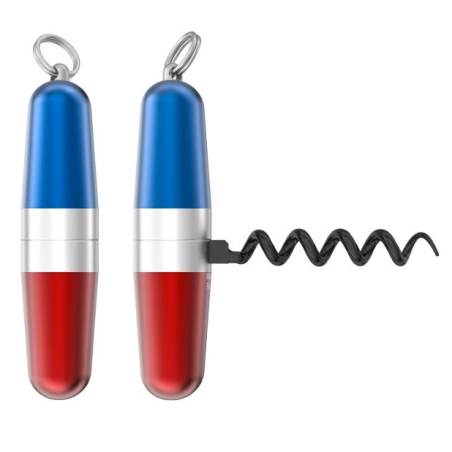 Pocket corkscrew "Blue White Red" | Lance Design