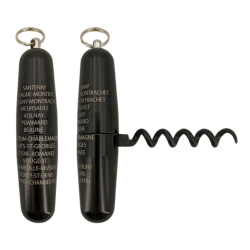 Pocket corkscrew "Appellations Bourguignonnes Noir" | Lance Design