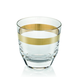 Whisky Glass "Avenue Gold" | Industria Vetraria Valdarnese