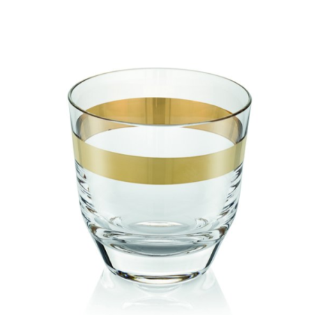 Whisky Glass "Avenue Gold" | Industria Vetraria Valdarnese