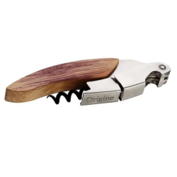 Corkscrew Original Sommelier's Knife - Oak Barrel Handle, Wine Led Finish | Ligne W, made in France