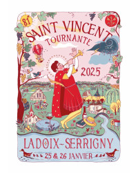 Affiche de la Saint-Vincent tournante de Ladoix-Serrigny 2025 - A2 : 42 x 59 cm