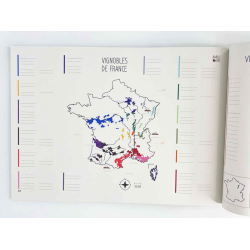 Amble Wine | Pratique les cartes des vins : France 2nd Edition (French Edition) 15 maps, 5 infographics, 90 grape varieties