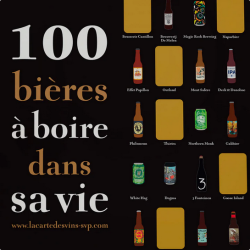 Poster 50x70cm "100 beers to drink in your life" | La Carte des Vins s'il vous plaît