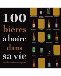 Poster 50x70cm "100 beers to drink in your life" | La Carte des Vins s'il vous plaît