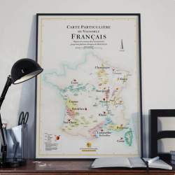 The Wine List of France - 30x40 cm | La Carte des Vins s'il vous plaît