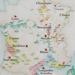 The Wine Map of France - 30x40 cm | La Carte des Vins s'il vous plaît