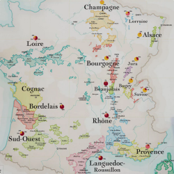 The Wine List of France - 30x40 cm | La Carte des Vins s'il vous plaît