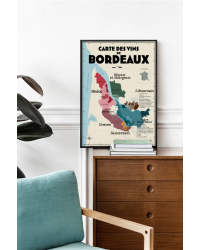 Bordeaux wine list 30x40 cm | Atelier Vauvenargues