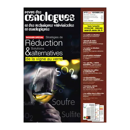 WINE OENOLOGISTS REVIEW ISSUE N°173 SPECIAL NOVEMBER 2019 REDUCTION AND ALTERNATIVE SOLUTIONS