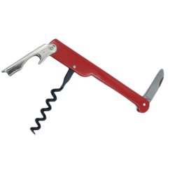 Corkscrew Cartailler-Deluc Red stainless steel with glossy finish