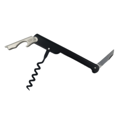 Corkscrew Cartailler-Deluc Black stainless steel with glossy finish