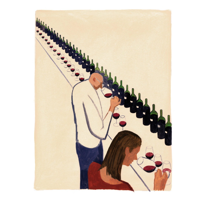 Poster 60x80cm "Diagonal Tasting" by Michel Tolmer | Glougueule