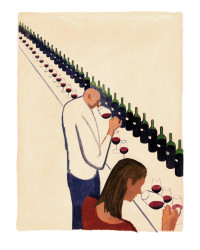 Poster 60x80cm "Diagonal Tasting" by Michel Tolmer | Glougueule